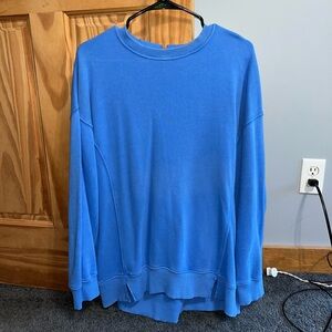 Oversized Aerie Blue Crewneck Sweatshirt